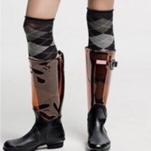 Hunter Black & Upper Clear Boot